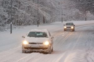 uk roads in the snow
